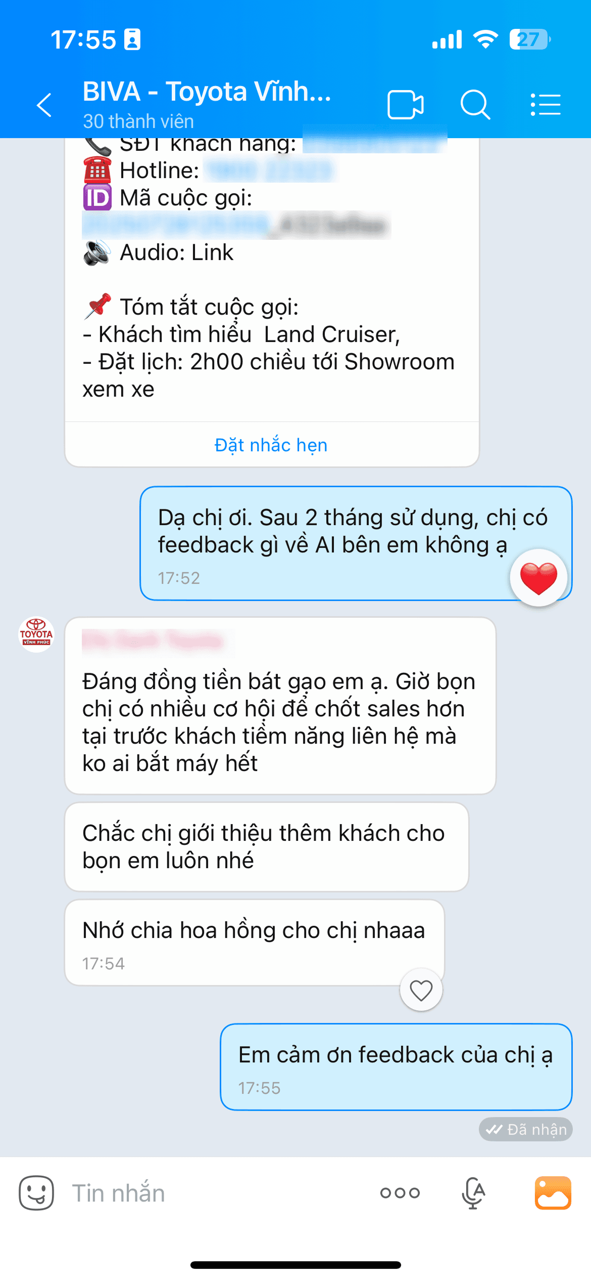 Feedback BIVA 4