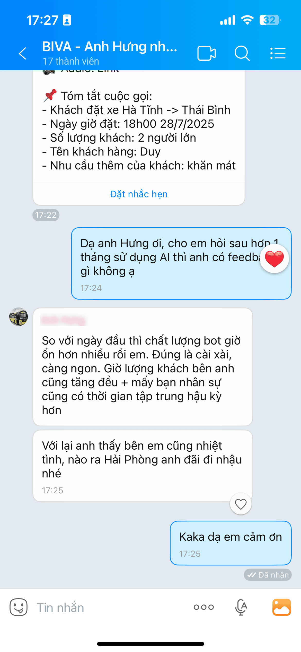 Feedback BIVA 1