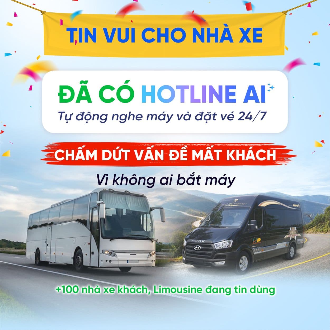 Giải pháp Tổng đài AI cho nhà xe